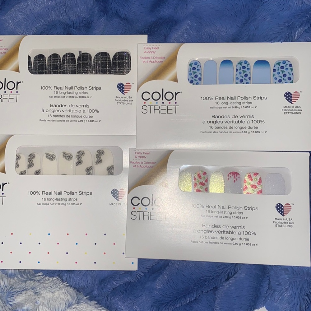 Color Street Bundle all retired Plaid Reputation, Anything Rose, Pop it lik
